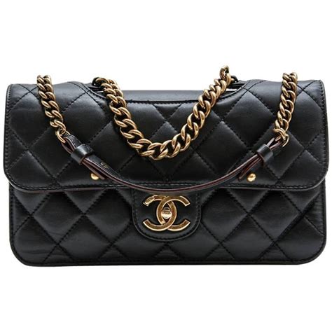 chanel pondicherry flap bag|CHANEL 'Pondicherry' Double Flap Bag in Black Quilted Leather.